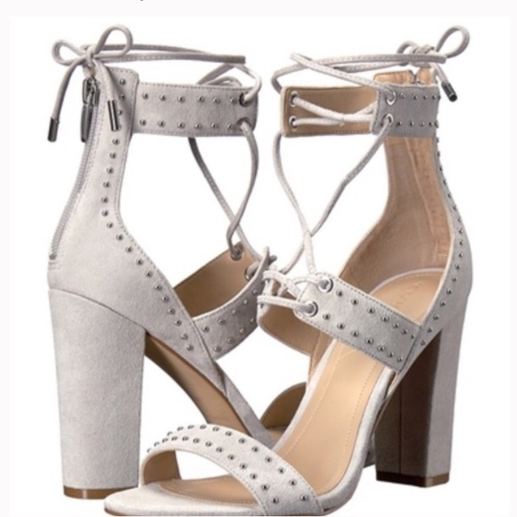 Kendall & Kylie grey suede studded sandals - Picture 2 of 7